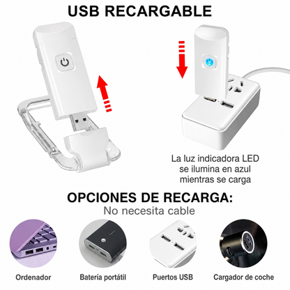 Luz portátil para lectura nocturna
