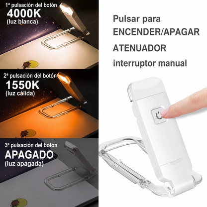 Luz portátil para lectura nocturna